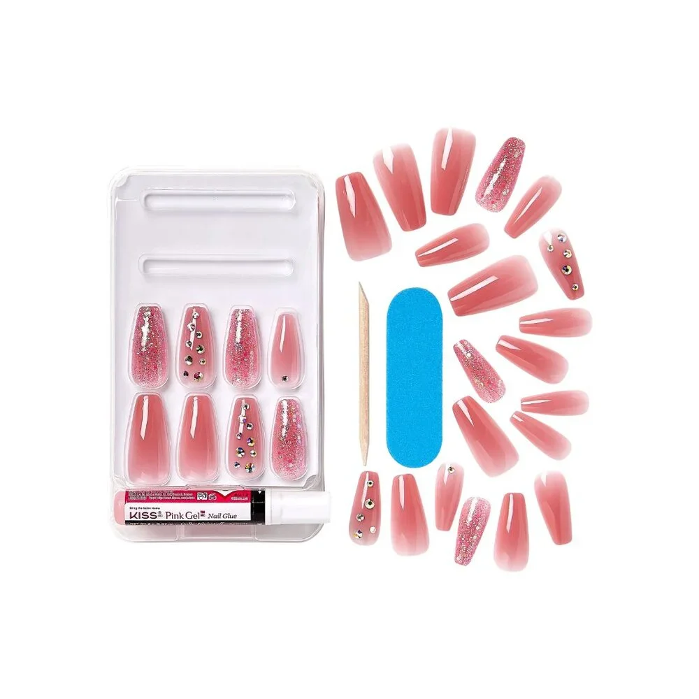 KISS Jelly Fantasy Long Length Nails - Be Jelly